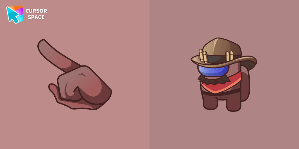 Among Us Cowboy Character cursor cursor pack